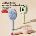 Electric Spray Air Cushion Massage Comb with Self-Cleaning, Anti-Tangle, Anti-Static, Volumizing Functions and Essential Oil Mist Aromatherapy Hair Care