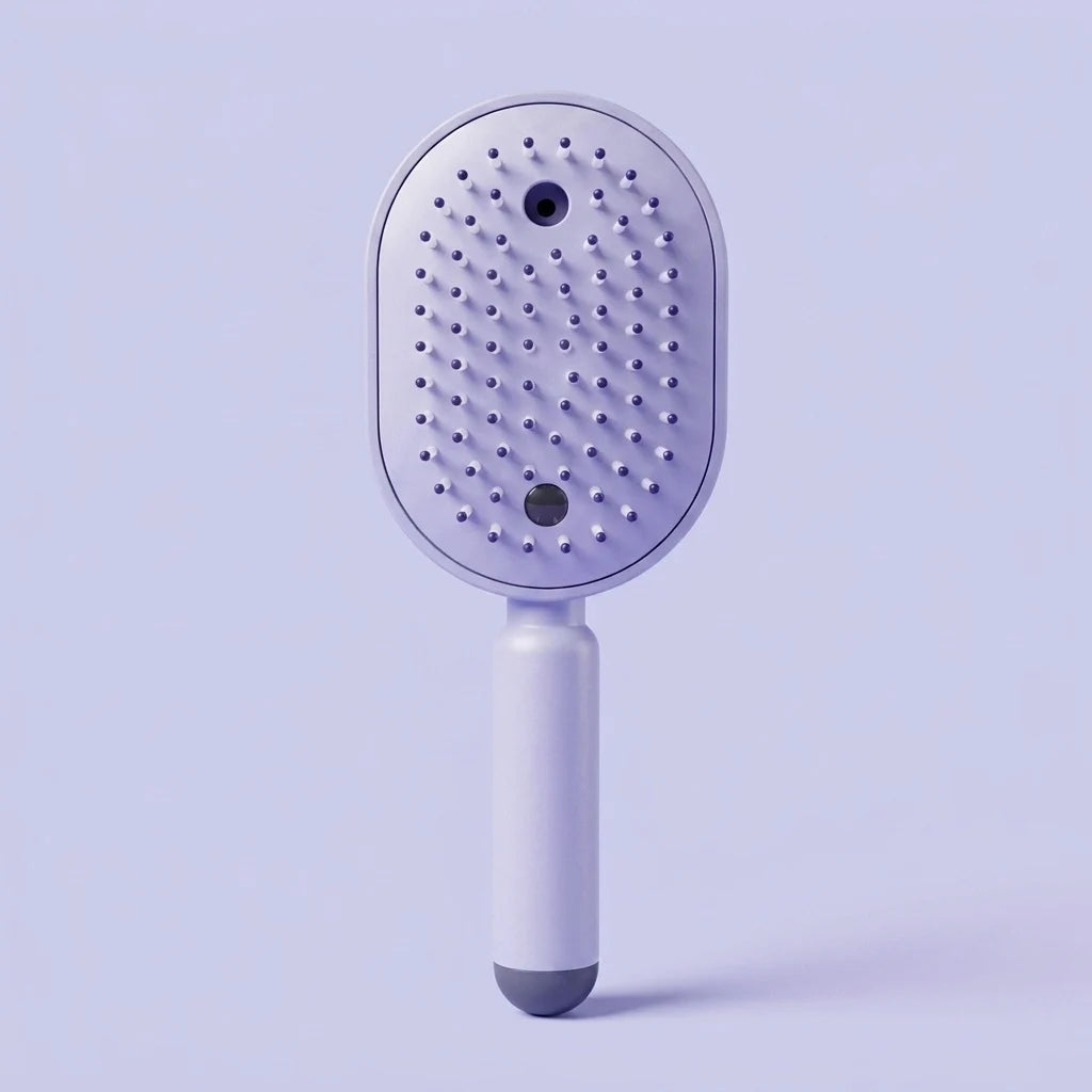 GlossUp Anti-Frizz Brush in purple, front