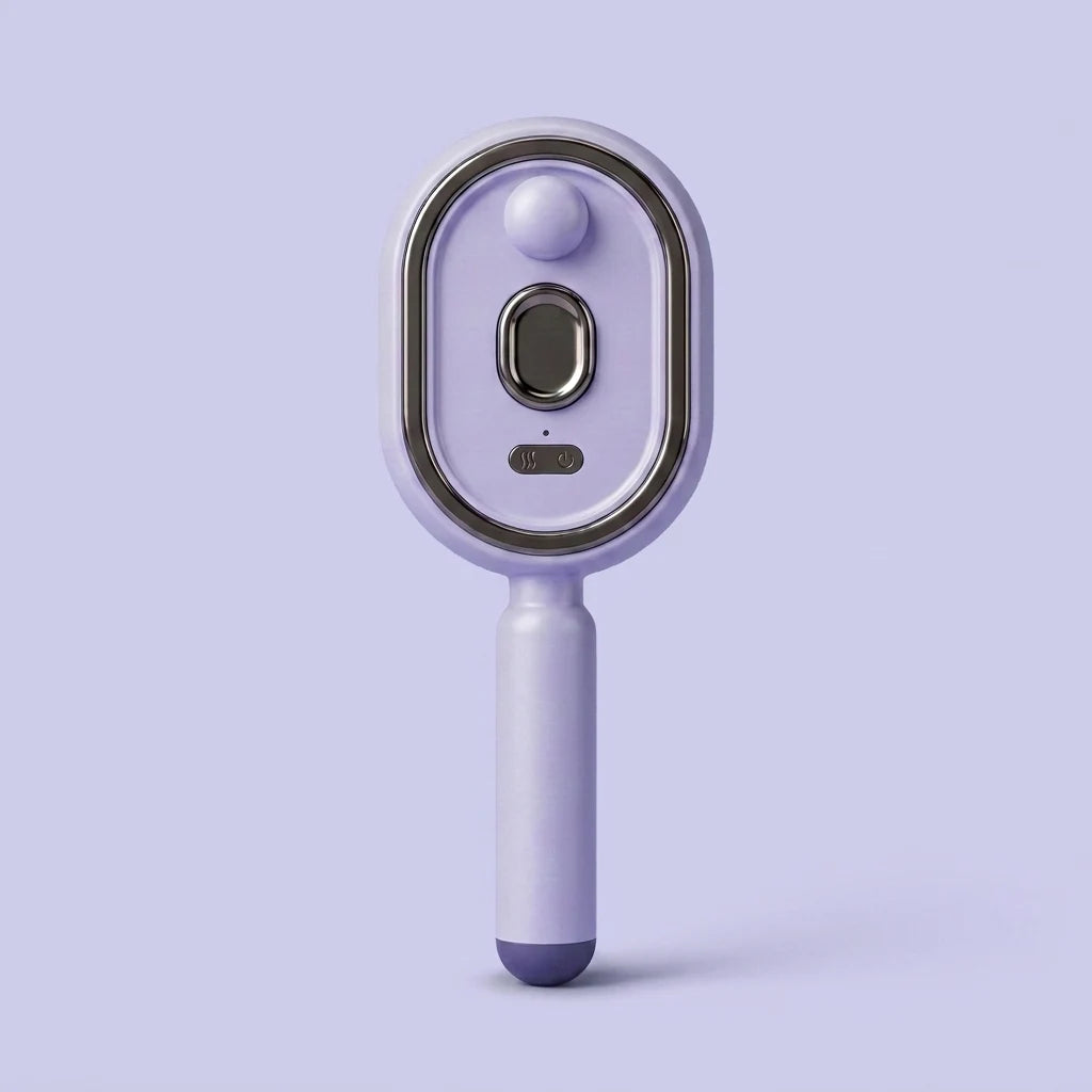 GlossUp Anti-Frizz Brush in purple. back