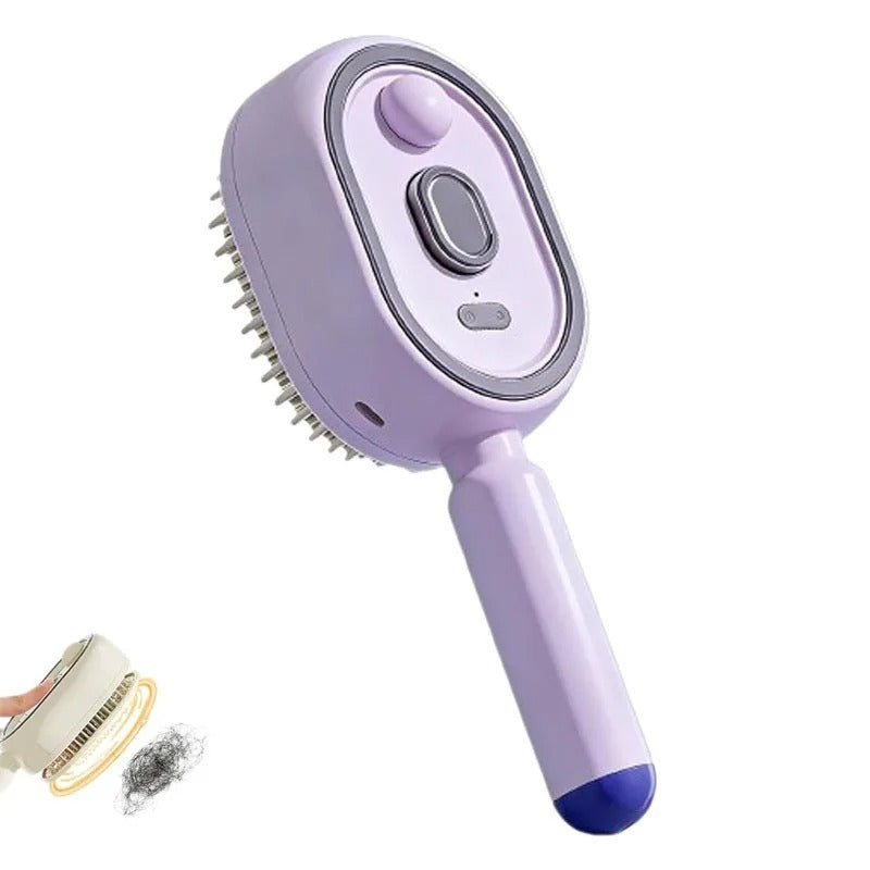 Electric Spray Air Cushion Massage Comb with Self-Cleaning, Anti-Tangle, Anti-Static, Volumizing Functions and Essential Oil Mist Aromatherapy Hair Care