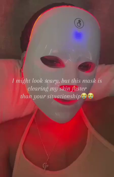 tiktok review - GlowUp LED Mask transformation