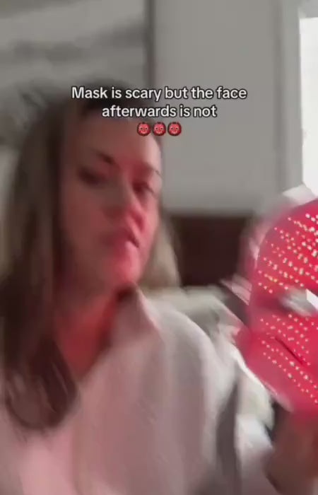 customer video redlight therapy mask review